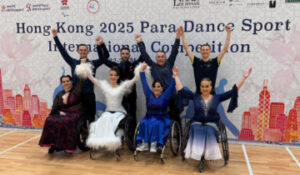 Four Perth dancers have qualified for the Para Dance Sport Insternational Competition in Hong Kong this year. Picture credit: Daryl Davenpor